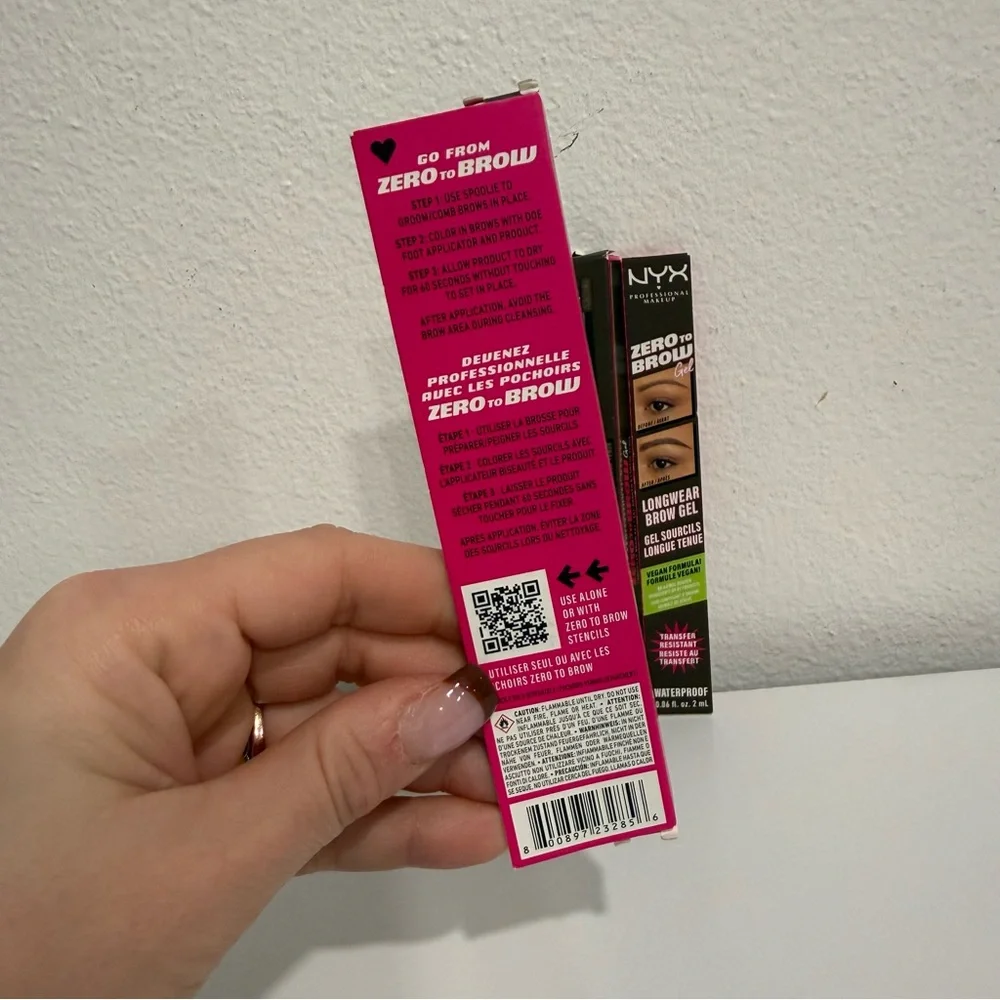 NYX Zero to Brow Longwear Waterproof Eyebrow Gel in Espresso Bundle of 2 - Picture 4 of 6